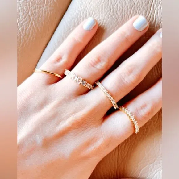 diamond ring set A323 - Picture 3 of 4